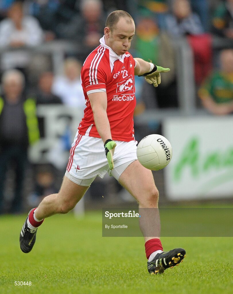 25 June 2011; Darren Clarke, Louth. GAA Football All-Ireland Senior Championship Qualifier Round 1, Louth v Meath, Kingspan Breffni Park, Co. Cavan. Photo by Sportsfile