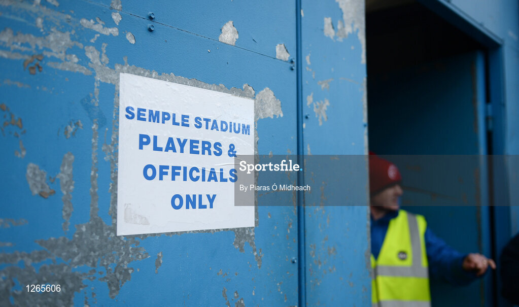4 February 2017; A general view of the players entrance at the AIB GAA Hurling All-Ireland Senior Club Championship Semi-Final match between St Thomas' and Ballyea at Semple Stadium in Thurles, Co Tipperary. Photo by Piaras Ó Mídheach/Sportsfile