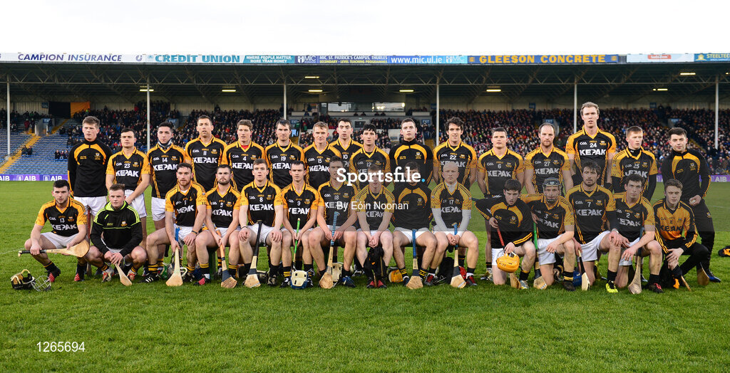 4 February 2017; Ballyea squad ahead of the AIB GAA Hurling All-Ireland Senior Club Championship Semi-Final match between St Thomas' and Ballyea at Semple Stadium in Thurles, Co Tipperary. Photo by Eóin Noonan/Sportsfile