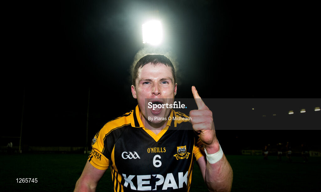 4 February 2017; Paul Flanagan of Ballyea celebrates after the AIB GAA Hurling All-Ireland Senior Club Championship Semi-Final match between St Thomas' and Ballyea at Semple Stadium in Thurles, Co Tipperary. Photo by Piaras Ó Mídheach/Sportsfile