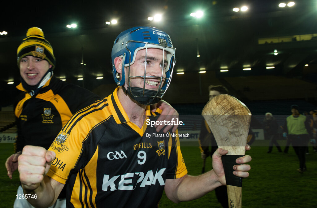 4 February 2017; Stan Lineen of Ballyea celebrates after the AIB GAA Hurling All-Ireland Senior Club Championship Semi-Final match between St Thomas' and Ballyea at Semple Stadium in Thurles, Co Tipperary. Photo by Piaras Ó Mídheach/Sportsfile
