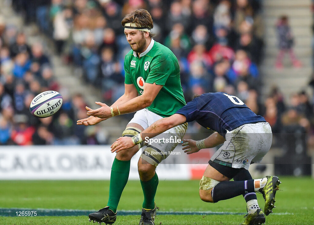 4 February 2017; Iain Henderson of Ireland in action against Ryan Wilson of Scotland during the RBS Six Nations Rugby Championship match between Scotland and Ireland at BT Murrayfield Stadium in Edinburgh, Scotland. Photo by Brendan Moran/Sportsfile