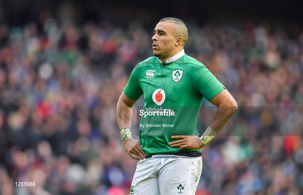 4 February 2017; Simon Zebo of Ireland during the RBS Six Nations Rugby Championship match between Scotland and Ireland at BT Murrayfield Stadium in Edinburgh, Scotland. Photo by Brendan Moran/Sportsfile