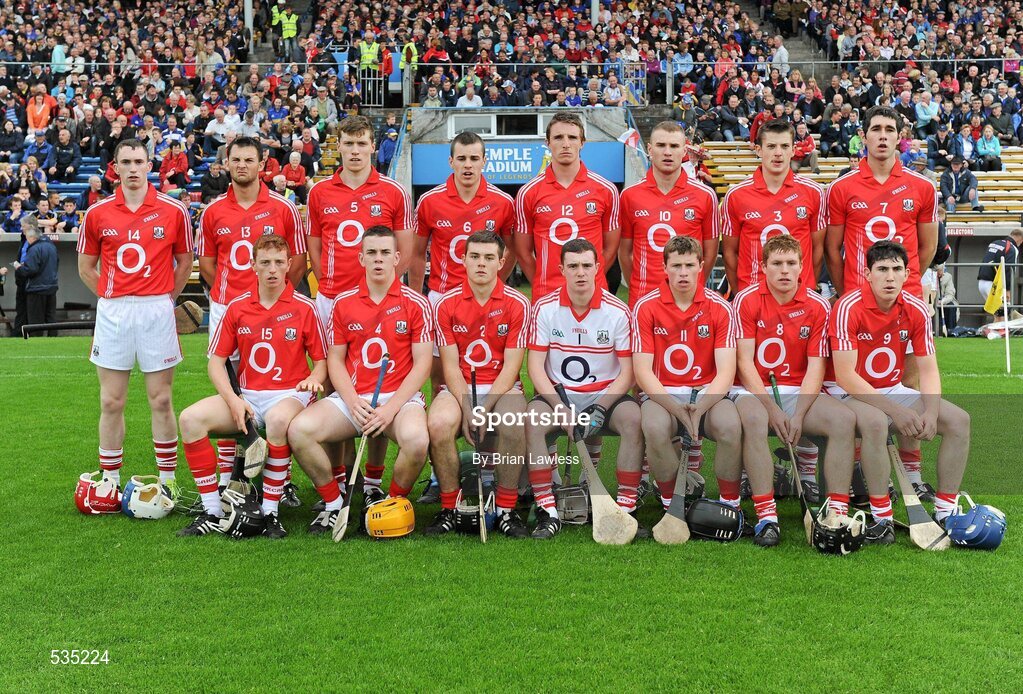 15 July 2011; The Cork team. Bord Gáis Energy Munster GAA Hurling Under 21 Championship Semi-Final, Tipperary v Cork, Semple Stadium, Thurles, Co. Tipperary. Picture credit: Brian Lawless / SPORTSFILE
