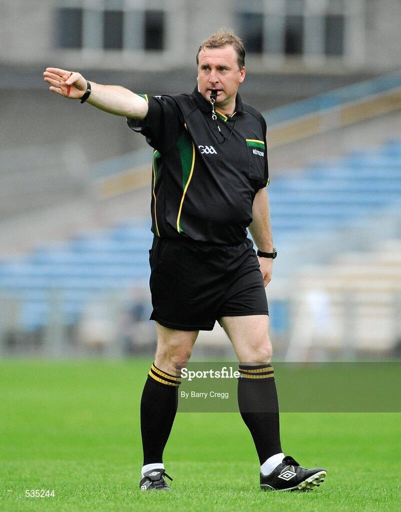 15 July 2011; Referee Michael Wadding. Bord Gáis Energy Munster GAA Hurling Under 21 Championship Semi-Final, Tipperary v Cork, Semple Stadium, Thurles, Co. Tipperary. Picture credit: Barry Cregg / SPORTSFILE