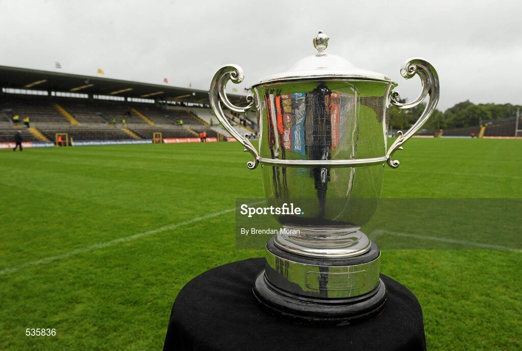 17 July 2011; A general view of the Anglo Celt cup. Ulster GAA Football Senior Championship Final, Derry v Donegal, St Tiernach's Park, Clones, Co. Monaghan. Picture credit: Brian Lawless / SPORTSFILE