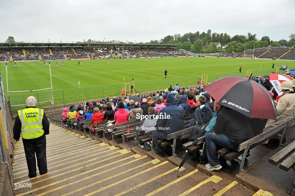 17 July 2011; A general view of St Tiernach's Park, Clones. Ulster GAA Football Senior Championship Final, Derry v Donegal, St Tiernach's Park, Clones, Co. Monaghan. Picture credit: Brendan Moran / SPORTSFILE
