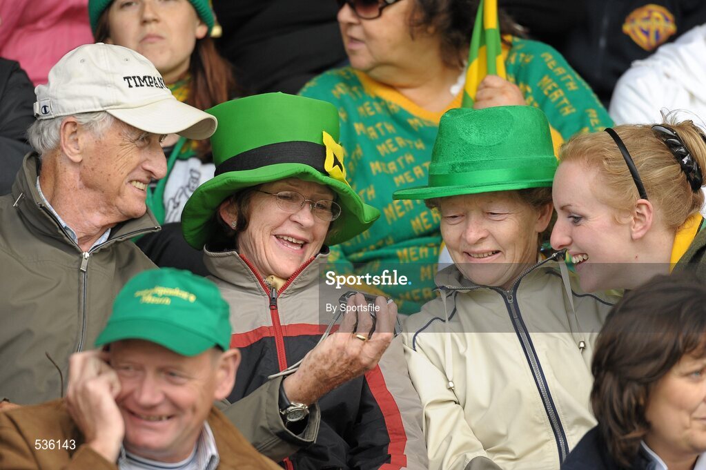 16 July 2011; Meath fans at the game. GAA Football All-Ireland Senior Championship Qualifier, Round 3, Meath v Kildare, Pairc Tailteann, Navan, Co. Meath. Photo by Sportsfile