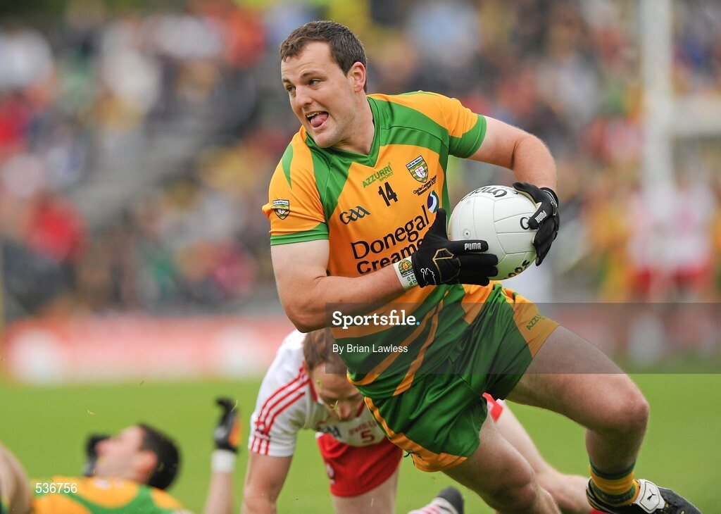 17 July 2011; Michael Murphy, Donegal. Ulster GAA Football Senior Championship Final, Derry v Donegal, St Tiernach's Park, Clones, Co. Monaghan. Picture credit: Brian Lawless / SPORTSFILE