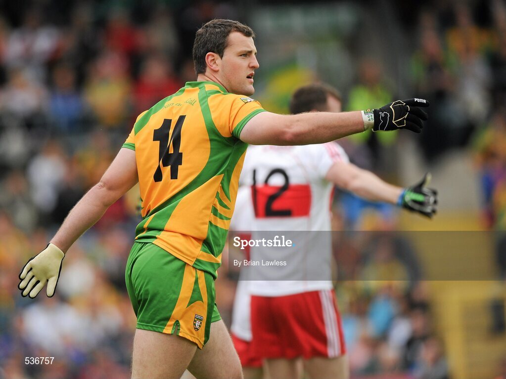 17 July 2011; Michael Murphy, Donegal. Ulster GAA Football Senior Championship Final, Derry v Donegal, St Tiernach's Park, Clones, Co. Monaghan. Picture credit: Brian Lawless / SPORTSFILE