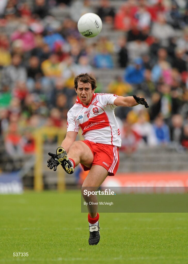 17 July 2011; Charlie Kielt, Derry. Ulster GAA Football Senior Championship Final, Derry v Donegal, St Tiernach's Park, Clones, Co. Monaghan. Picture credit: Oliver McVeigh / SPORTSFILE