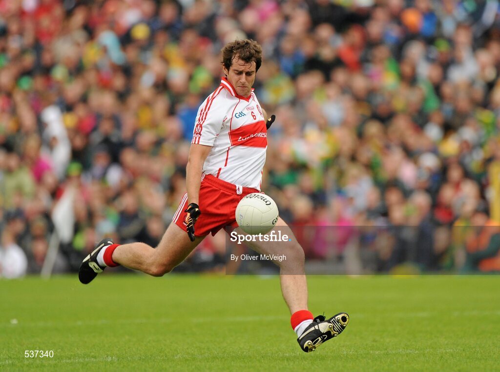 17 July 2011; Charlie Kielt, Derry. Ulster GAA Football Senior Championship Final, Derry v Donegal, St Tiernach's Park, Clones, Co. Monaghan. Picture credit: Oliver McVeigh / SPORTSFILE