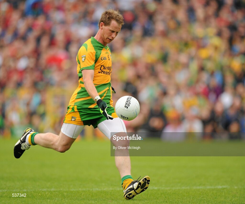 17 July 2011; Anthony Thompson, Donegal. Ulster GAA Football Senior Championship Final, Derry v Donegal, St Tiernach's Park, Clones, Co. Monaghan. Picture credit: Oliver McVeigh / SPORTSFILE