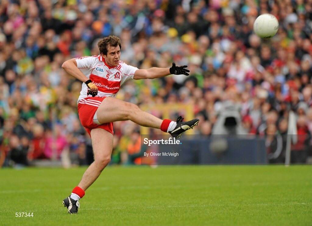 17 July 2011; Charlie Kielt, Derry. Ulster GAA Football Senior Championship Final, Derry v Donegal, St Tiernach's Park, Clones, Co. Monaghan. Picture credit: Oliver McVeigh / SPORTSFILE