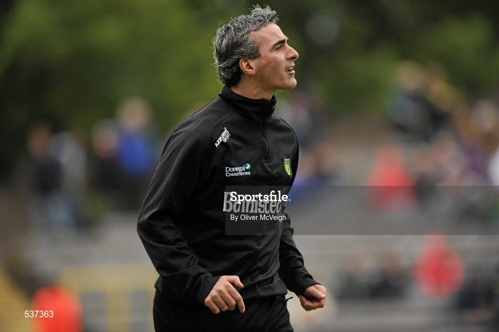 17 July 2011; Donegal manager Jim McGuinness. Ulster GAA Football Senior Championship Final, Derry v Donegal, St Tiernach's Park, Clones, Co. Monaghan. Picture credit: Oliver McVeigh / SPORTSFILE
