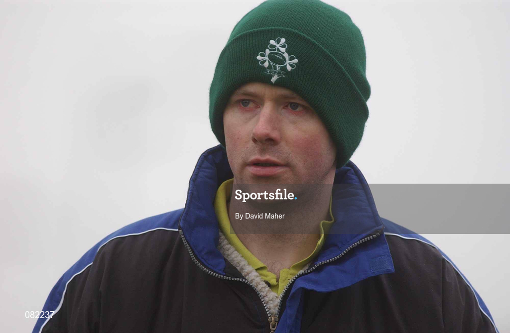 27 February 2002; Limerick manager Noel O'Connor during the eircom League Cup Semi-Final match between Limerick and Shamrock Rovers at Jackman Park in Limerick. Photo by David Maher/Sportsfile