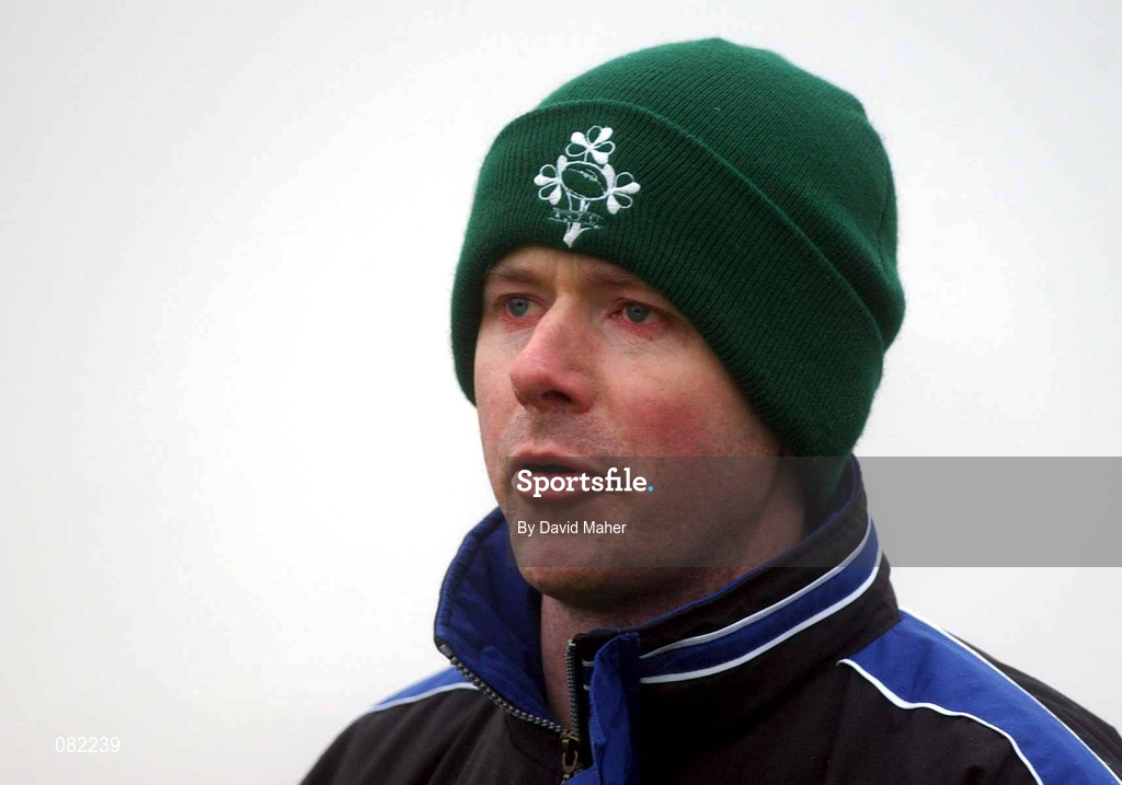 27 February 2002; Limerick manager Noel O'Connor during the eircom League Cup Semi-Final match between Limerick and Shamrock Rovers at Jackman Park in Limerick. Photo by David Maher/Sportsfile