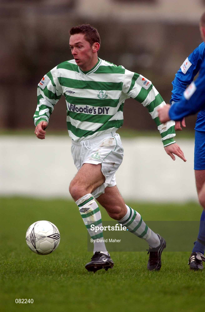 27 February 2002; Billy Woods of Shamrock Rovers during the eircom League Cup Semi-Final match between Limerick and Shamrock Rovers at Jackman Park in Limerick. Photo by David Maher/Sportsfile