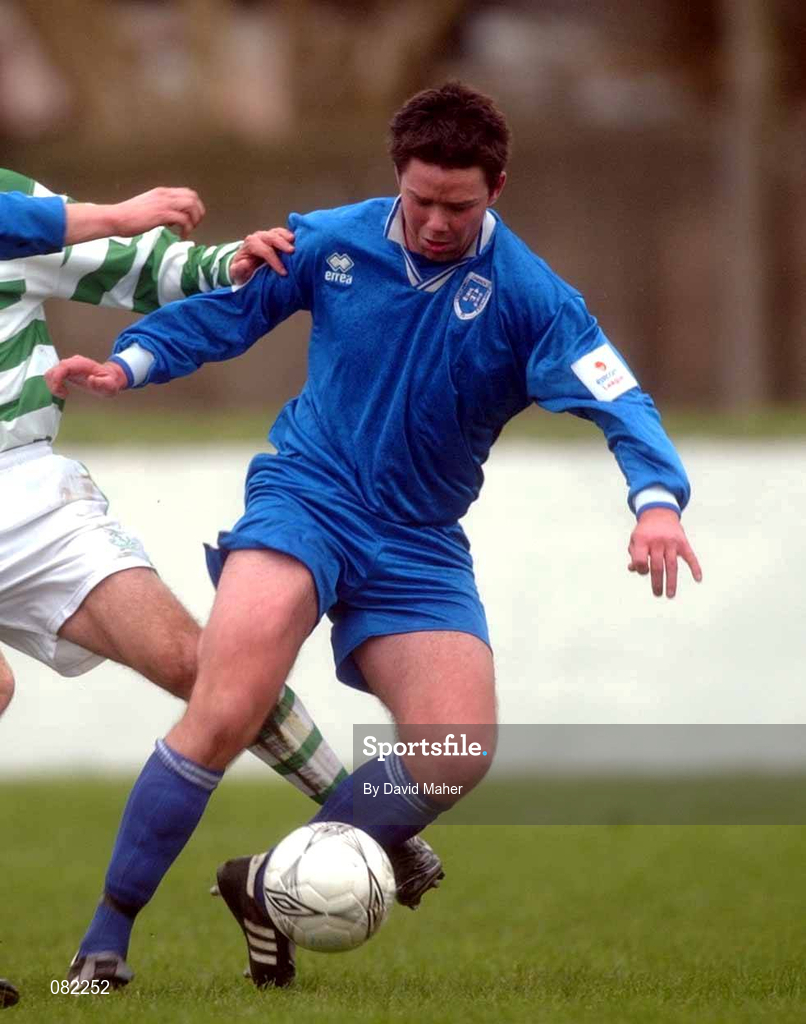 27 February 2002; Shane O'Donoghue of Limerick during the eircom League Cup Semi-Final match between Limerick and Shamrock Rovers at Jackman Park in Limerick. Photo by David Maher/Sportsfile