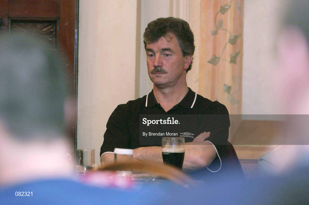 4 December 2001; Shamrock Rovers manager Damien Richardson during the National League United Forum at Wynne's Hotel in Dublin. Photo by Brendan Moran/Sportsfile