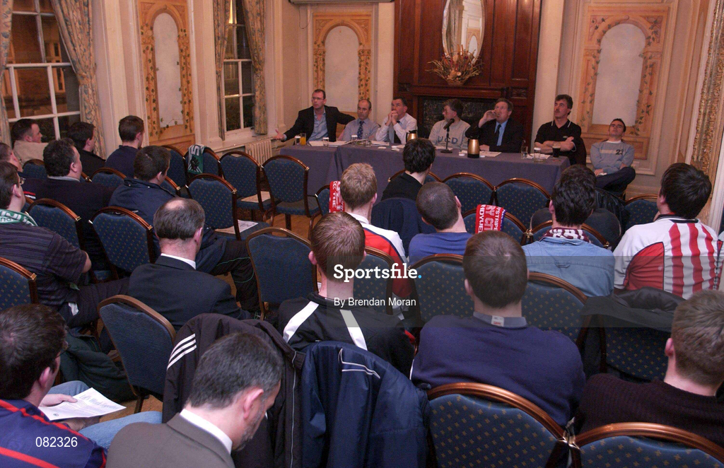 4 December 2001; A view of attendees during the National League United Forum at Wynne's Hotel in Dublin. Photo by Brendan Moran/Sportsfile