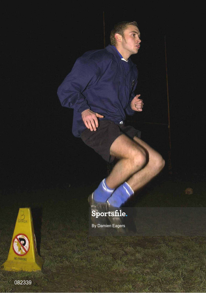 13 December 2001; Ian Cherry during a Garda FC training session at Westmanstown Sports and Conference Centre in Lucan, Dublin. Photo by Damien Eagers/Sportsfile