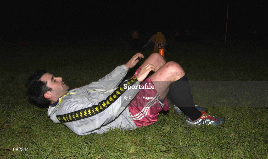 13 December 2001; Stefan Buttner during a Garda FC training session at Westmanstown Sports and Conference Centre in Lucan, Dublin. Photo by Damien Eagers/Sportsfile