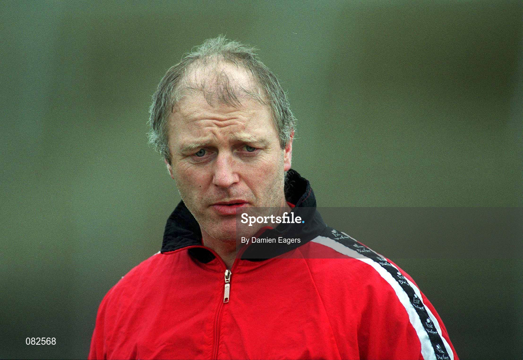 2 March 2002; Cork football manager Larry Tompkins during the AIB GAA Football All-Ireland Senior Club Championship Semi-Final match between Nemo Rangers and Charlestown Sarsfield at McDonagh Park in Nenagh, Tipperary. Photo by Damien Eagers/Sportsfile