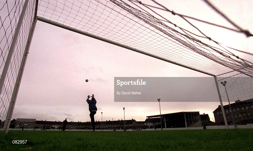 27 February 2002; A general view of the pitch and stadium during the eircom League Cup Semi-Final match between Limerick and Shamrock Rovers at Jackman Park in Limerick. Photo by David Maher/Sportsfile