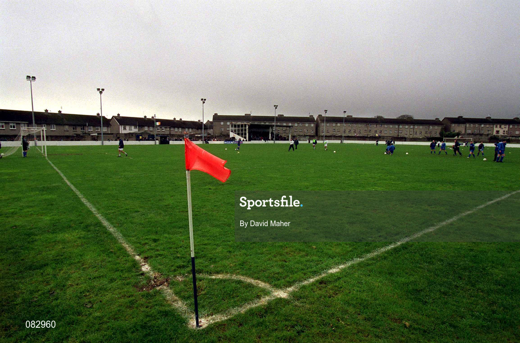 27 February 2002; A general view of the pitch and stadium during the eircom League Cup Semi-Final match between Limerick and Shamrock Rovers at Jackman Park in Limerick. Photo by David Maher/Sportsfile