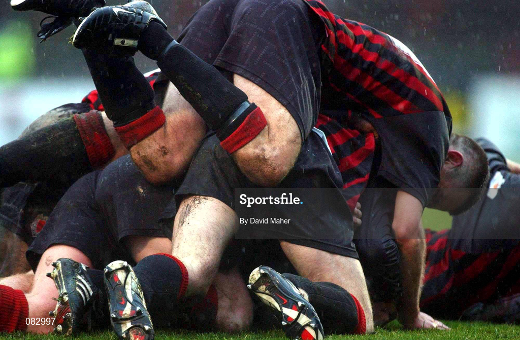 10 March 2002; Bohemians players celebrate after Glen Crowe had scored their side's winning goal during the FAI Carlsberg Cup Semi-Final match between Bohemians and Derry City at Dalymount Park in Dublin. Photo by David Maher/Sportsfile