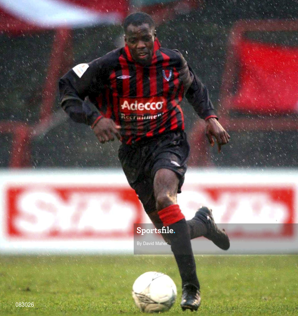 10 March 2002; Mark Rutherford of Bohemians during the FAI Carlsberg Cup Semi-Final match between Bohemians and Derry City at Dalymount Park in Dublin. Photo by David Maher/Sportsfile