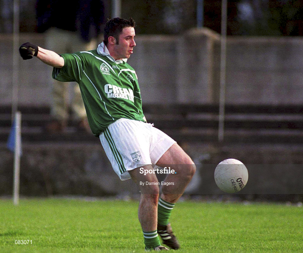 2 March 2002; Padraic Horkan of Charlestown Sarsfield during the AIB GAA Football All-Ireland Senior Club Championship Semi-Final match between Nemo Rangers and Charlestown Sarsfield at McDonagh Park in Nenagh, Tipperary. Photo by Damien Eagers/Sportsfile