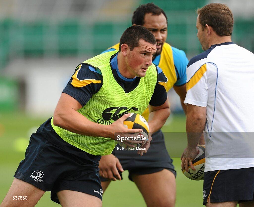 22 July 2011; Leinster's Ben Marshall in action during an open training session ahead of the 2011/12 season. Tallaght Stadium, Tallaght, Dublin. Picture credit: Brendan Moran / SPORTSFILE