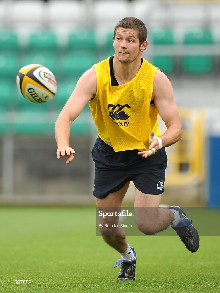 22 July 2011; Leinster's Cillian Willis in action during an open training session ahead of the 2011/12 season. Tallaght Stadium, Tallaght, Dublin. Picture credit: Brendan Moran / SPORTSFILE