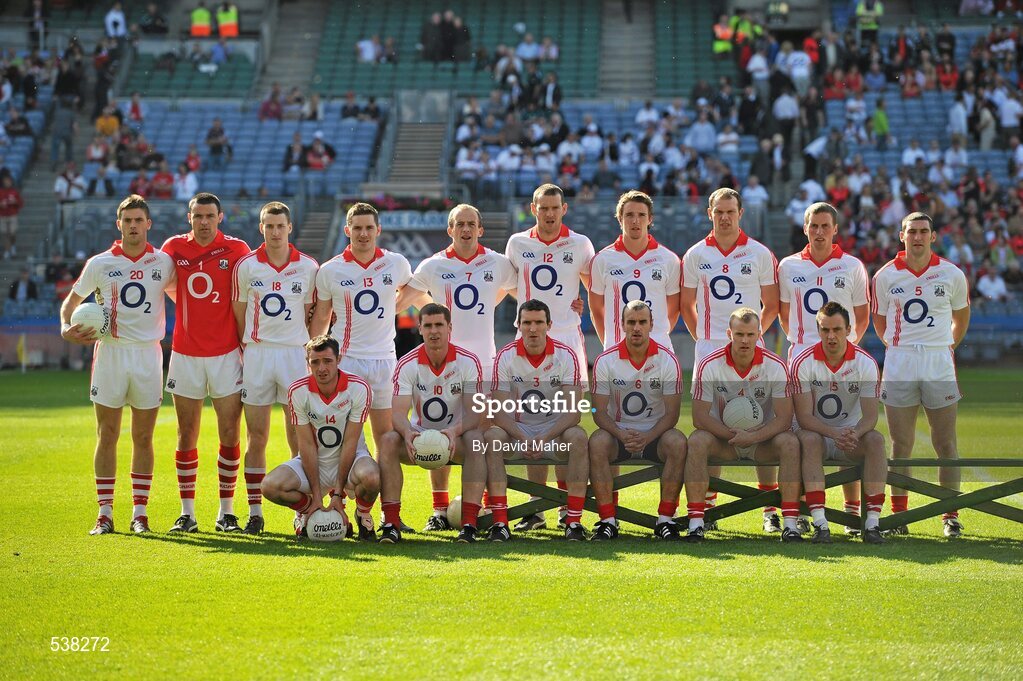 23 July 2011; The Cork team. GAA Football All-Ireland Senior Championship Qualifier Round 4, Cork v Down, Croke Park, Dublin. Picture credit: David Maher / SPORTSFILE