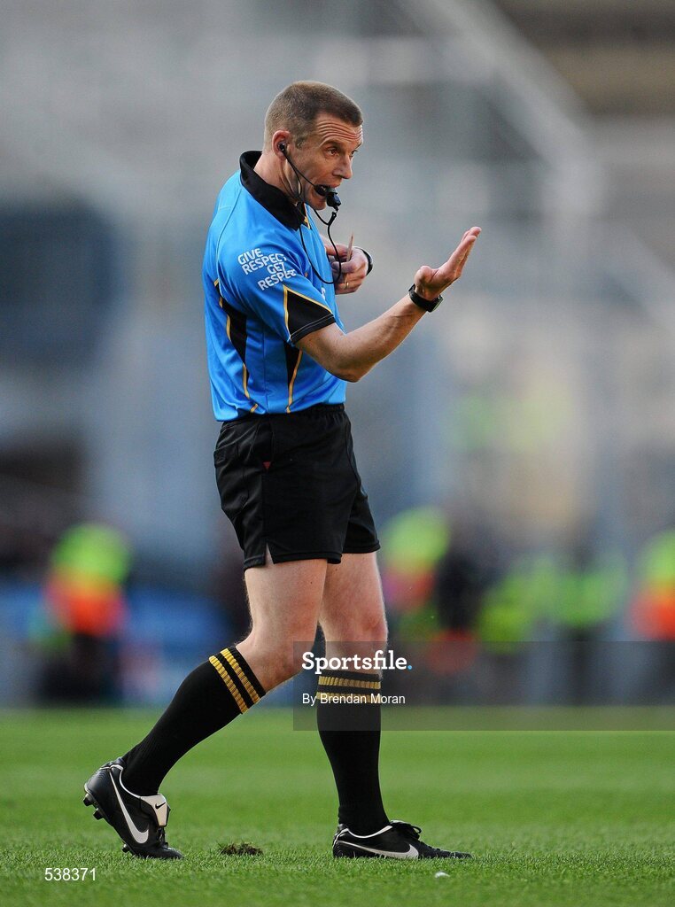 23 July 2011; Michael Duffy, Referee. GAA Football All-Ireland Senior Championship Qualifier Round 4, Cork v Down, Croke Park, Dublin. Picture credit: Brendan Moran / SPORTSFILE