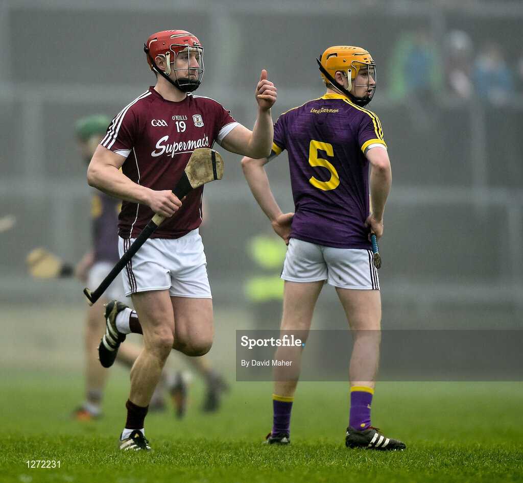 19 February 2017; Joe Canning of Galway runs out onto the pitch as a second half substitute during the Allianz Hurling League Division 1B Round 2 match between Galway and Wexford at Pearse Stadium in Galway. Photo by David Maher/Sportsfile