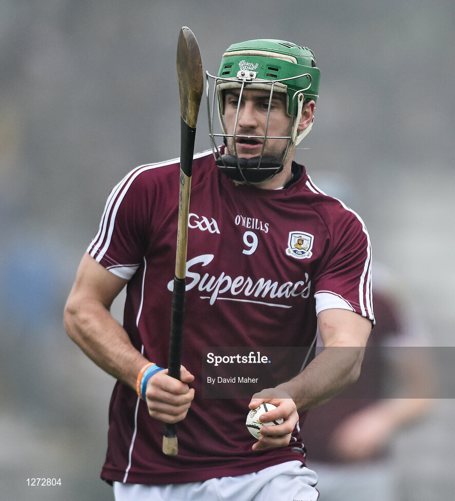 19 February 2017; David Burke of Galway during the Allianz Hurling League Division 1B Round 2 match between Galway and Wexford at Pearse Stadium in Galway. Photo by David Maher/Sportsfile