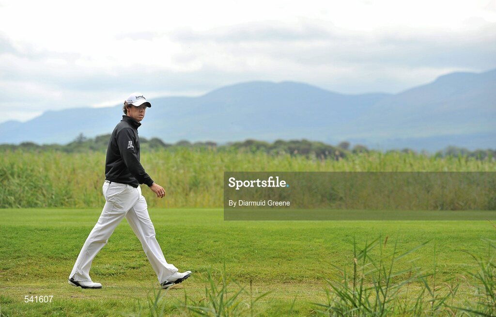 30 July 2011; Rory McIlroy walks to the 7th tee box during the third round of the 2011 Discover Ireland Irish Open Golf Championship, Killarney Golf & Fishing Club, Killarney, Co. Kerry. Picture credit: Diarmuid Greene / SPORTSFILE