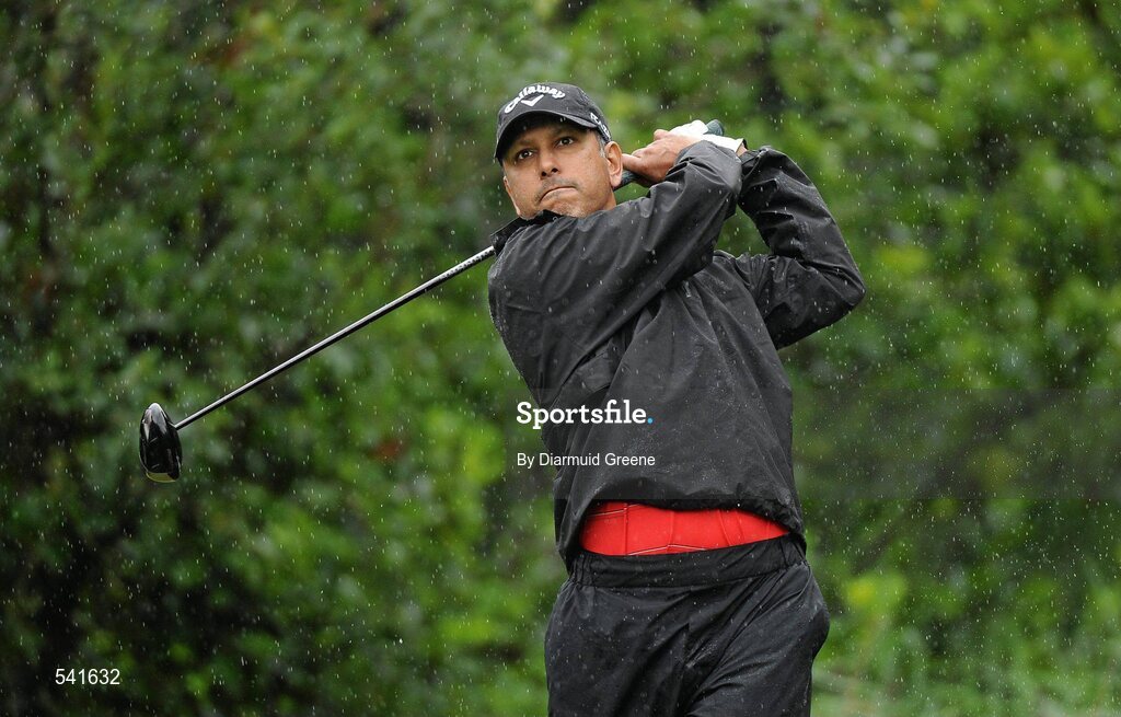 30 July 2011; Jeev Milkha Sing watches his drive from the 7th tee box during the third round of the 2011 Discover Ireland Irish Open Golf Championship, Killarney Golf & Fishing Club, Killarney, Co. Kerry. Picture credit: Diarmuid Greene / SPORTSFILE