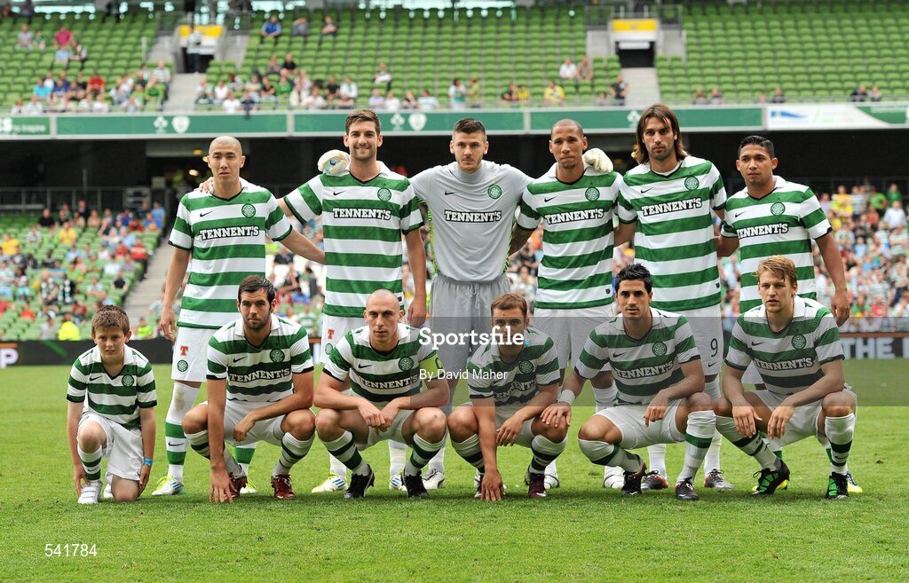 30 July 2011; The Glasgow Celtic FC team. Dublin Super Cup, Inter Milan v Glasgow Celtic FC, Aviva Stadium, Lansdowne Road, Dublin. Picture credit: David Maher / SPORTSFILE