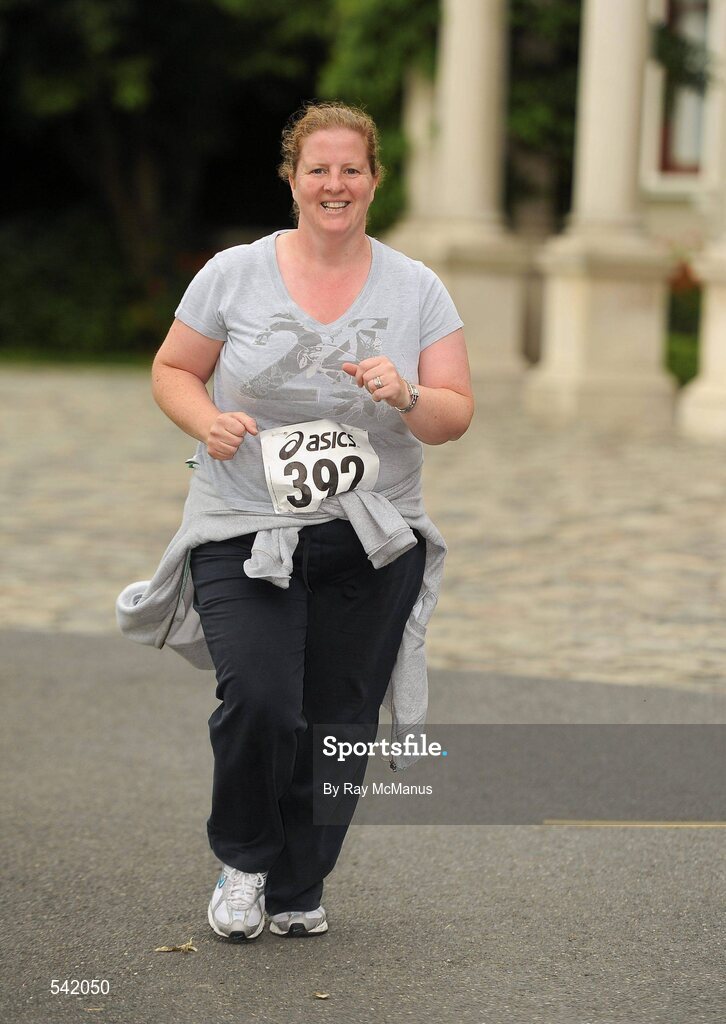 31 July 2011; Patricia Starrs, Ratoath, Co. Meath, in action during Athletics Ireland Family Fitness Festival at Farmleigh. Phoenix Park, Dublin. Picture credit: Ray McManus / SPORTSFILE