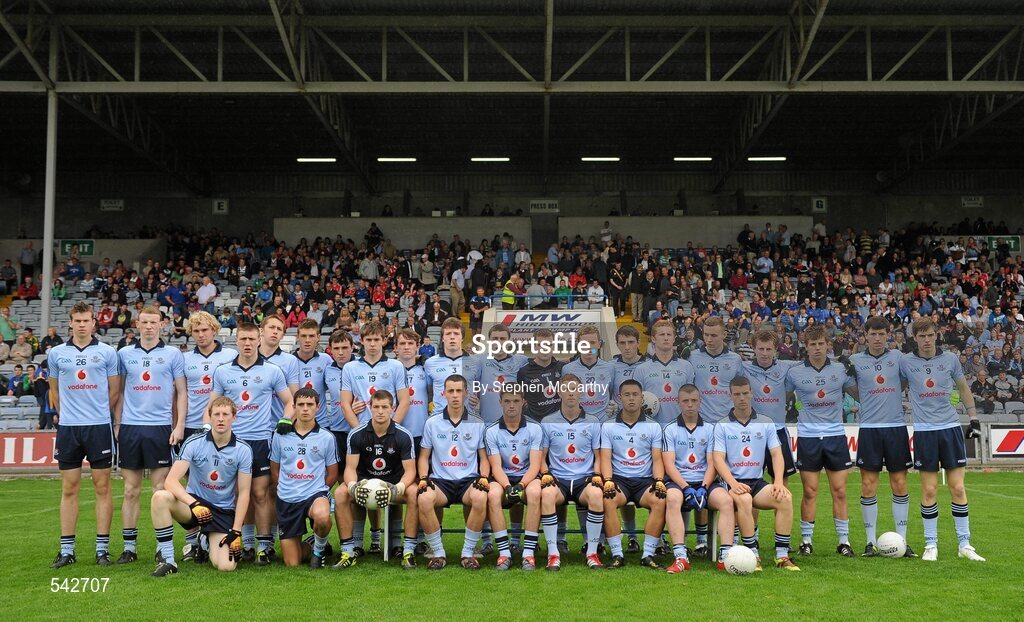 1 August 2011; The Dublin squad. GAA Football All-Ireland Minor Championship Quarter-Final, Dublin v Cork, O'Moore Park, Portlaoise, Co. Laois. Picture credit: Stephen McCarthy / SPORTSFILE