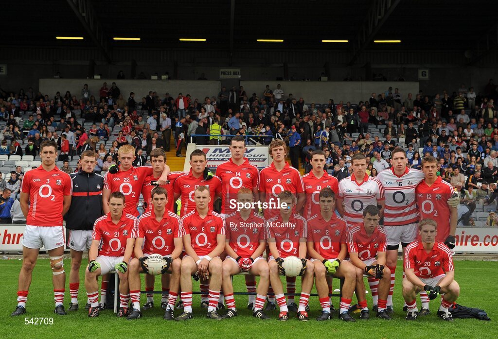 1 August 2011; The Cork squad. GAA Football All-Ireland Minor Championship Quarter-Final, Dublin v Cork, O'Moore Park, Portlaoise, Co. Laois. Picture credit: Stephen McCarthy / SPORTSFILE