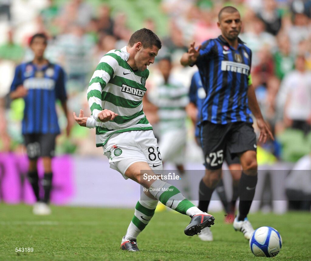 30 July 2011; Gary Hooper, Glasgow Celtic. Dublin Super Cup, Inter Milan v Glasgow Celtic FC, Aviva Stadium, Lansdowne Road, Dublin. Picture credit: David Maher / SPORTSFILE