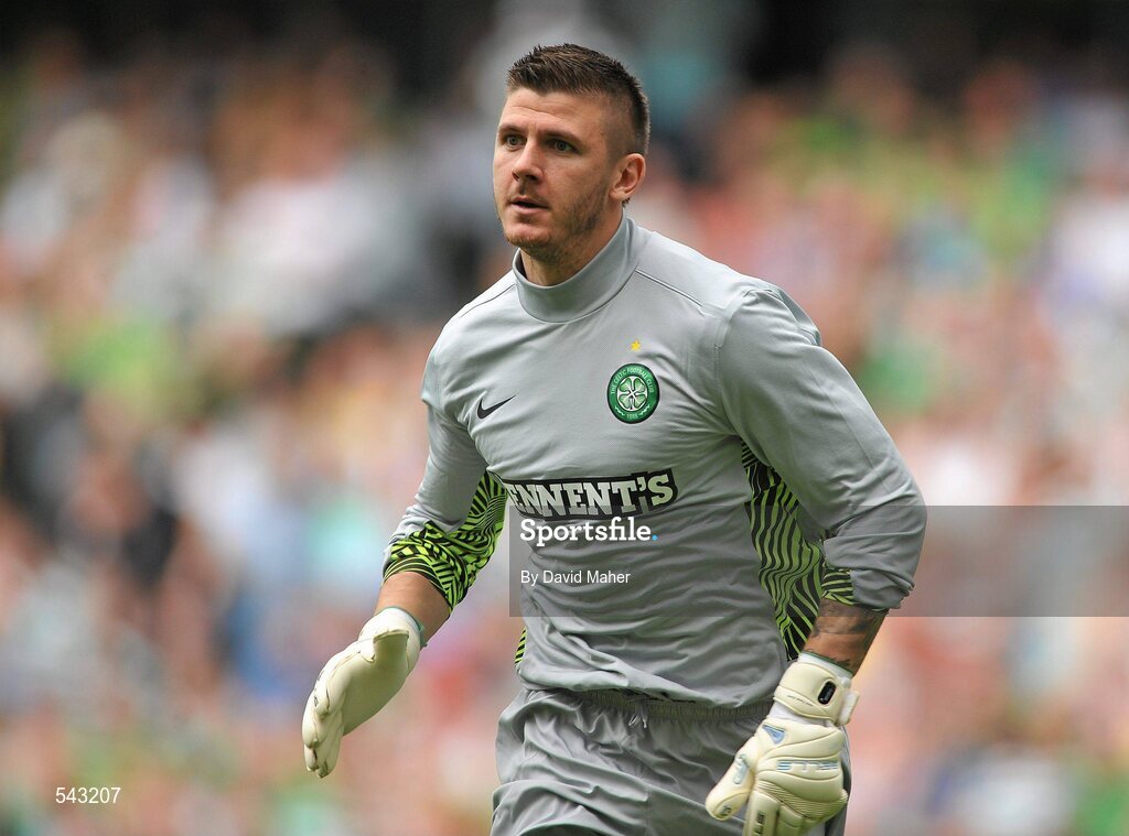 30 July 2011; Lucas Zaluska, Glasgow Celtic. Dublin Super Cup, Inter Milan v Glasgow Celtic FC, Aviva Stadium, Lansdowne Road, Dublin. Picture credit: David Maher / SPORTSFILE