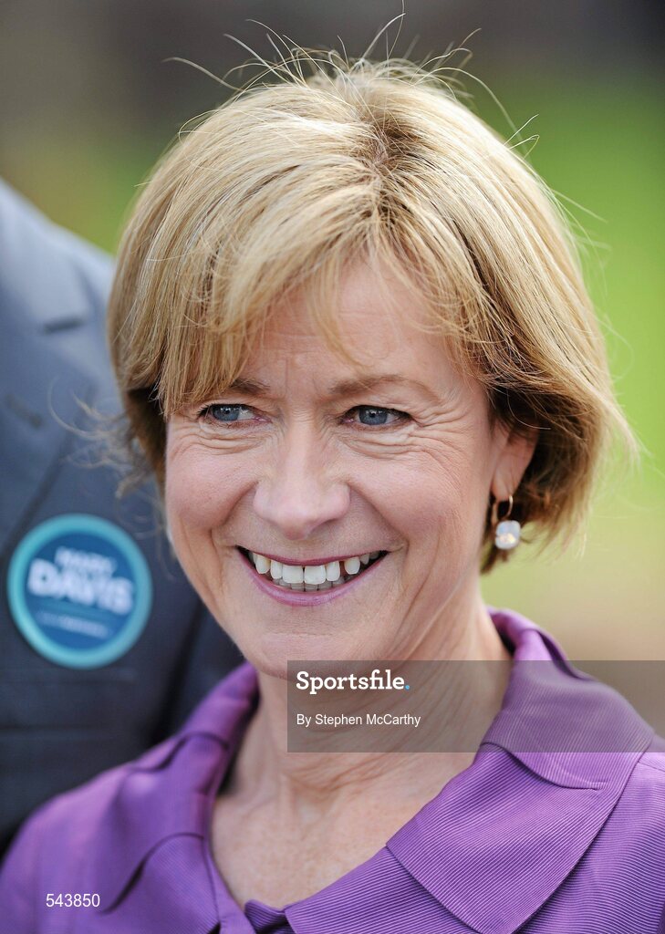 4 August 2011; Independent Presidential candidate Mary Davis at the Dublin Horse Show 2011, RDS, Ballsbridge, Dublin. Picture credit: Stephen McCarthy / SPORTSFILE
