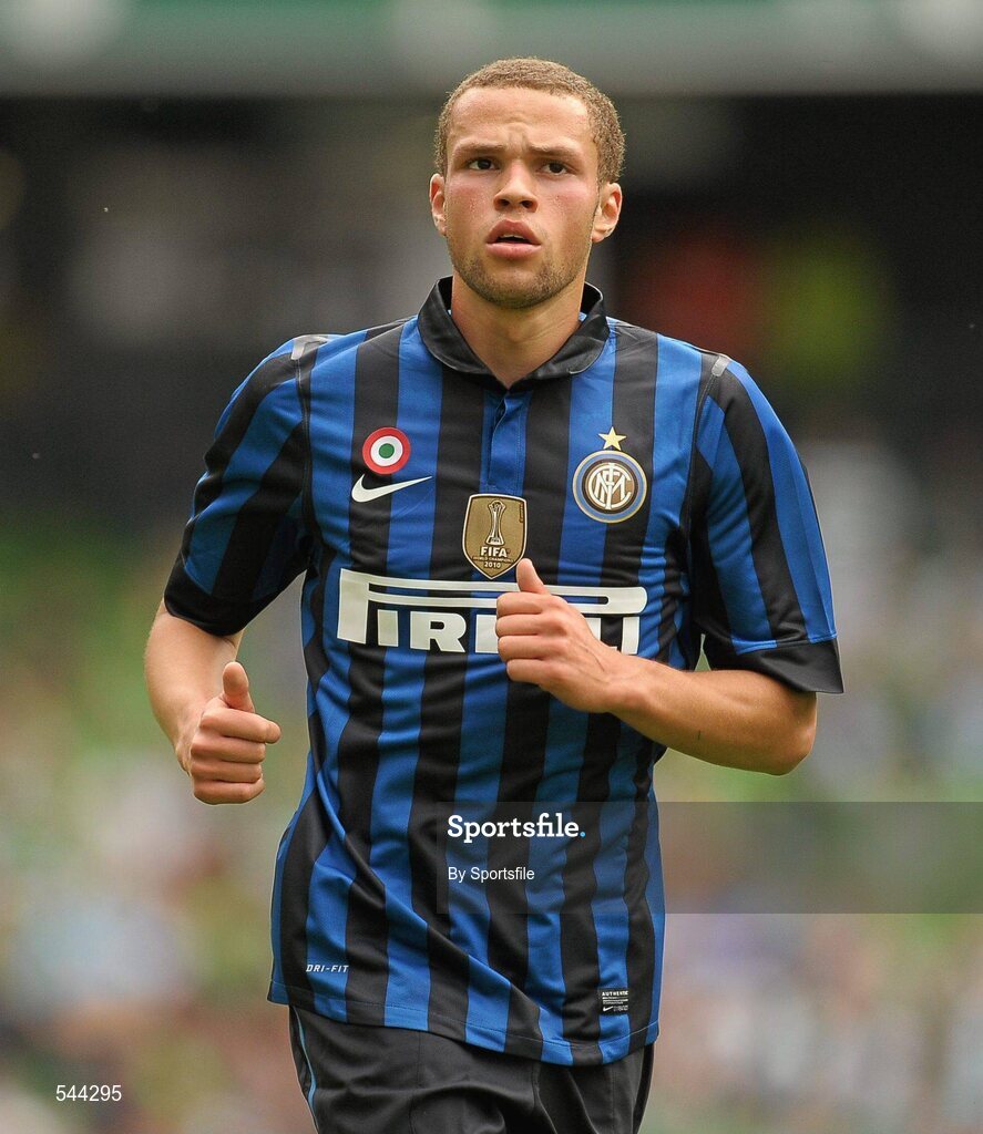 30 July 2011; Luc Castaignos, Inter Milan. Dublin Super Cup, Inter Milan v Glasgow Celtic FC, Aviva Stadium, Lansdowne Road, Dublin. Photo by Sportsfile