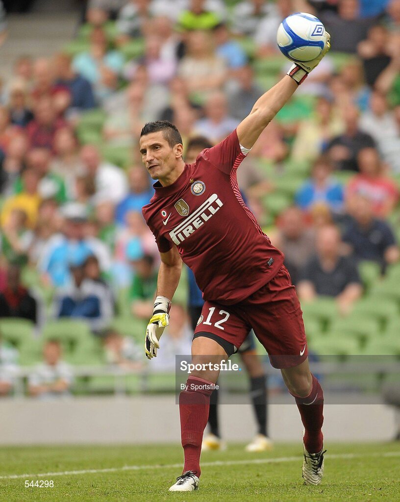 30 July 2011; Luca Castellazzi, Inter Milan. Dublin Super Cup, Inter Milan v Glasgow Celtic FC, Aviva Stadium, Lansdowne Road, Dublin. Photo by Sportsfile